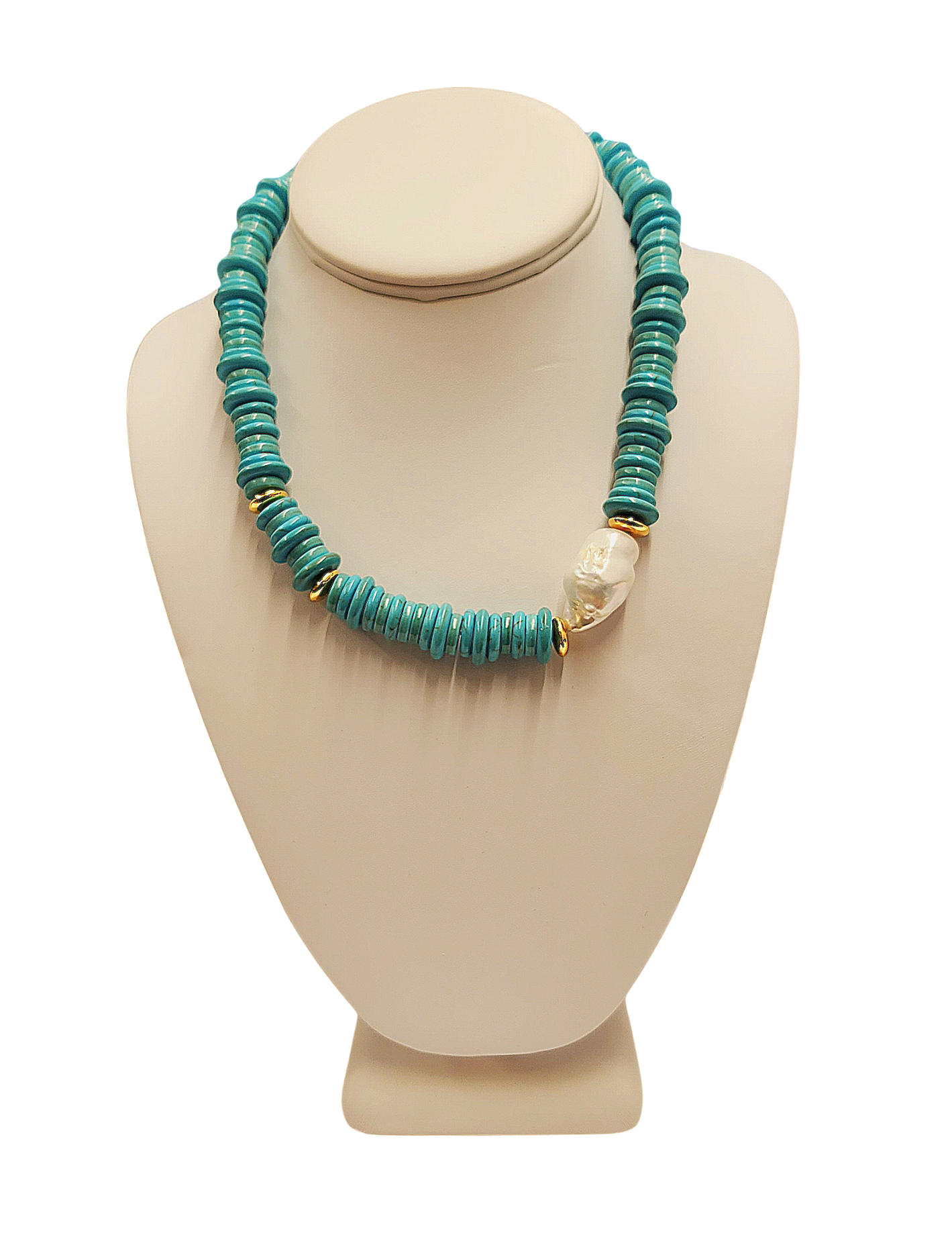 Turquoise Pearl Necklace