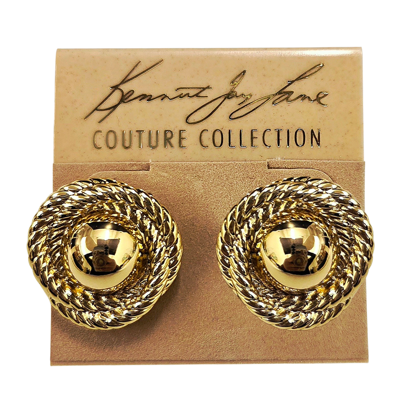 Gold Rope Love-Knot Earring