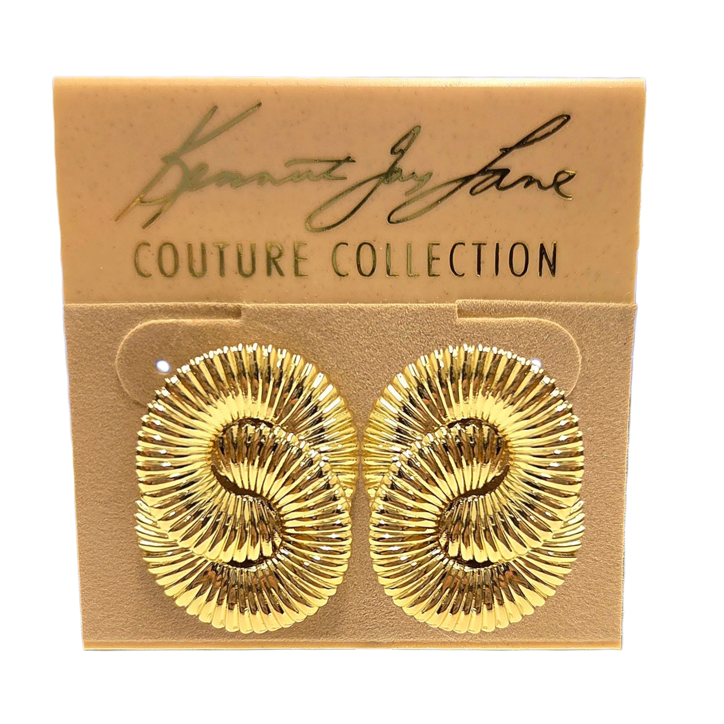 Gold Interlocking Earring