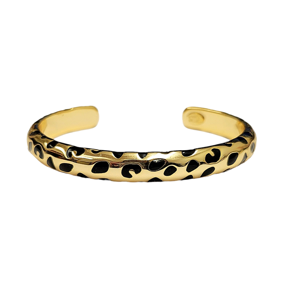 Gold with Black Spots Cuff