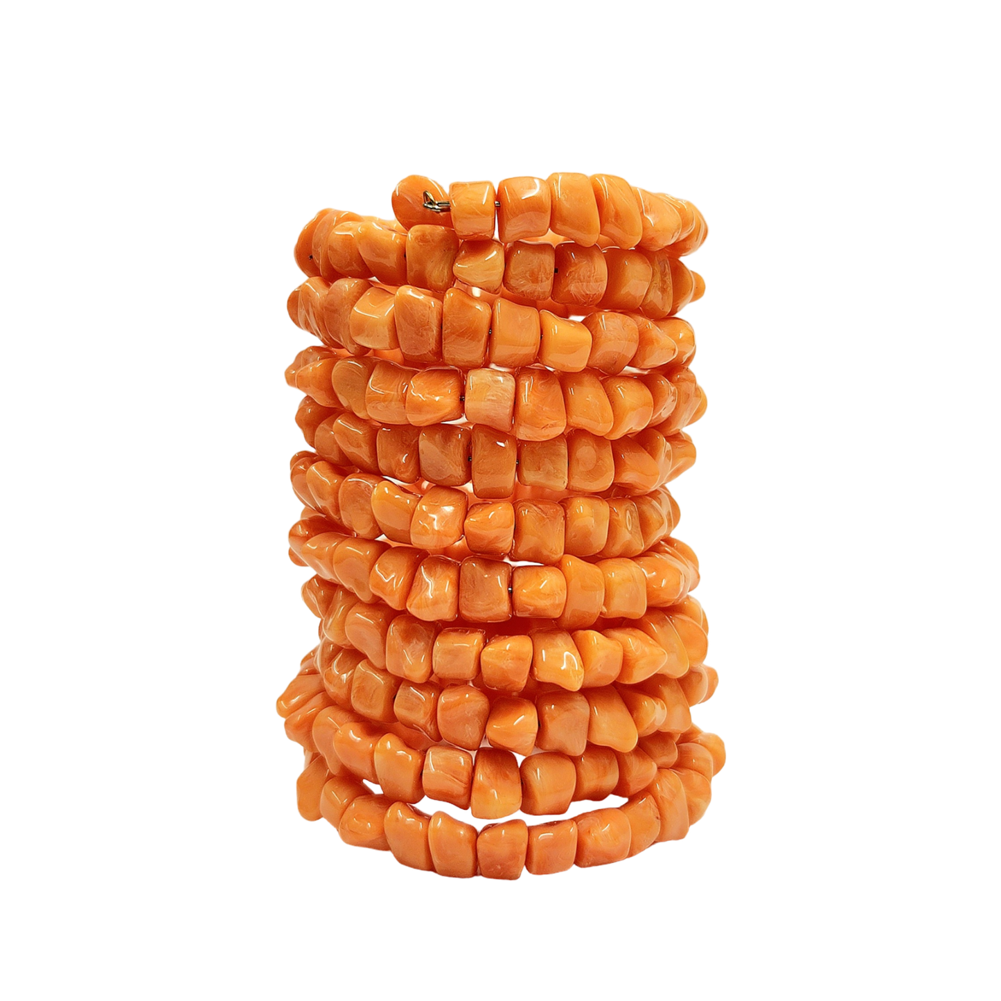 Light Coral Coil Bracelet
