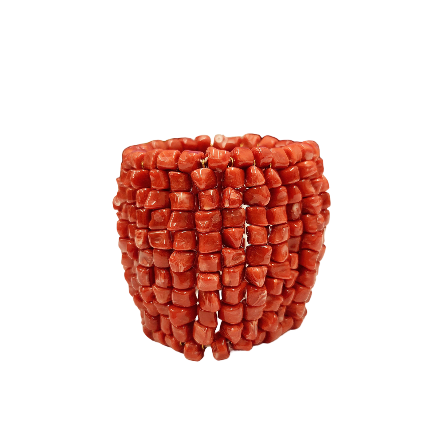 Dark Coral Stretch Bracelet
