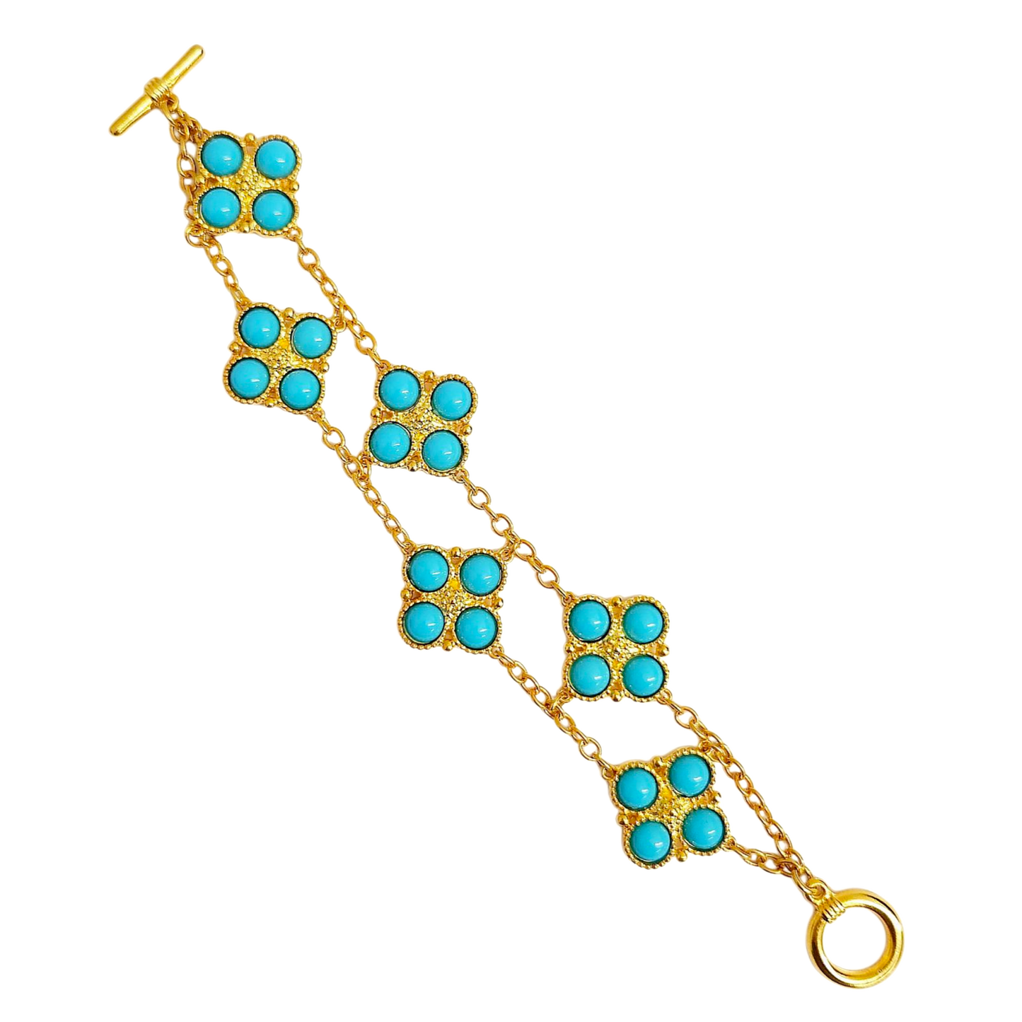 Turquoise Cabochons Bracelet