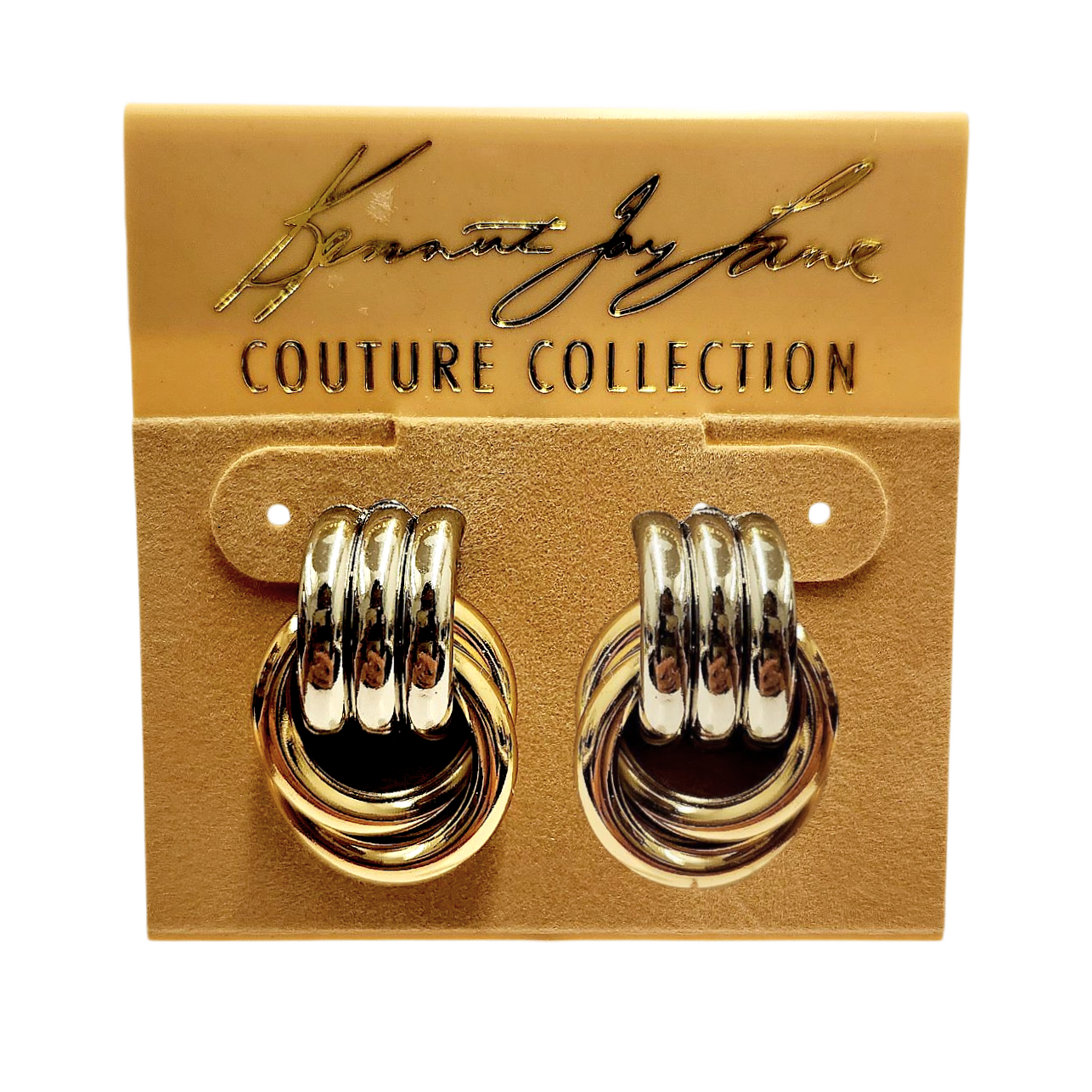 Two-Tone Knot Earring