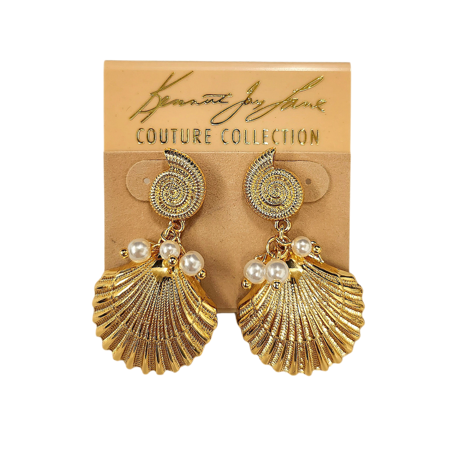 Sea Snail Pearl Shell Earring