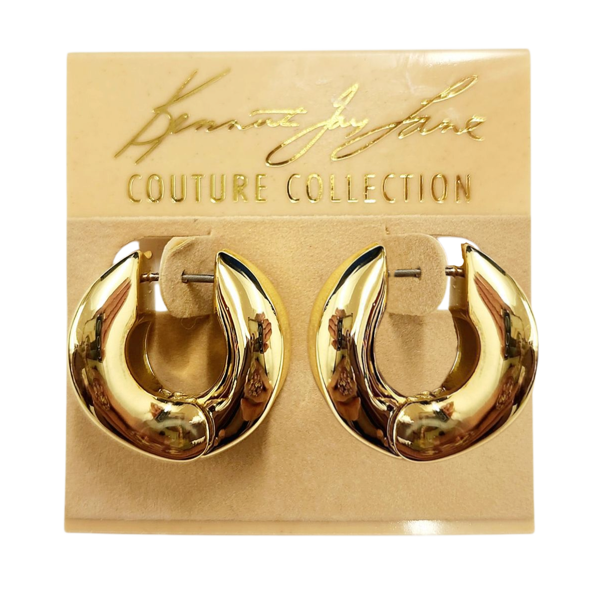 Gold Huggie Hoop Earring