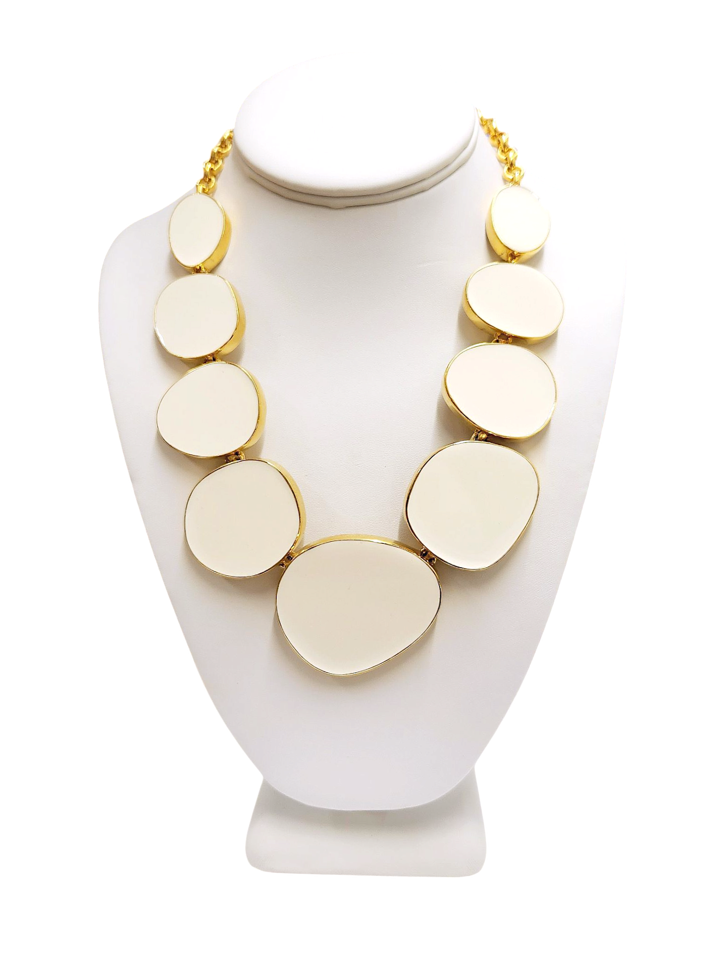 White Enamel Necklace