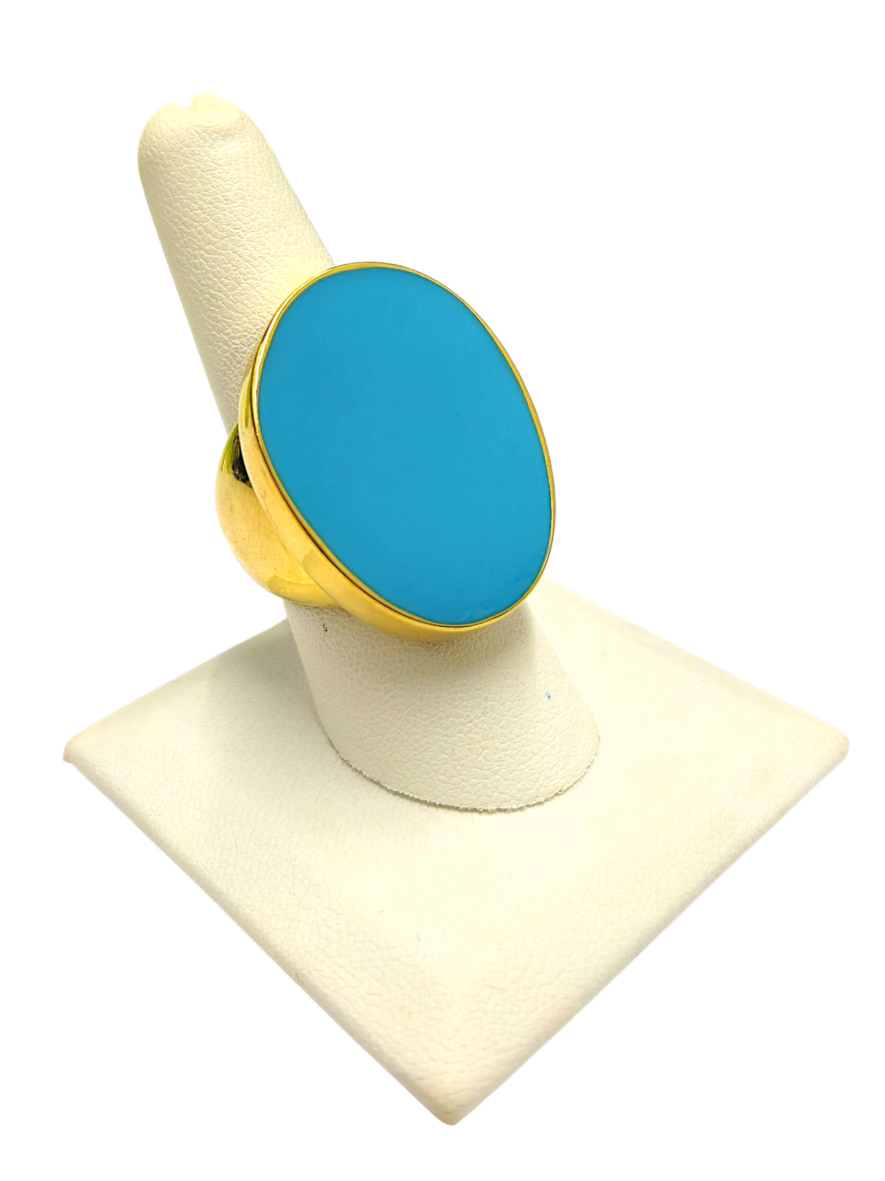 Turquoise Enamel Ring