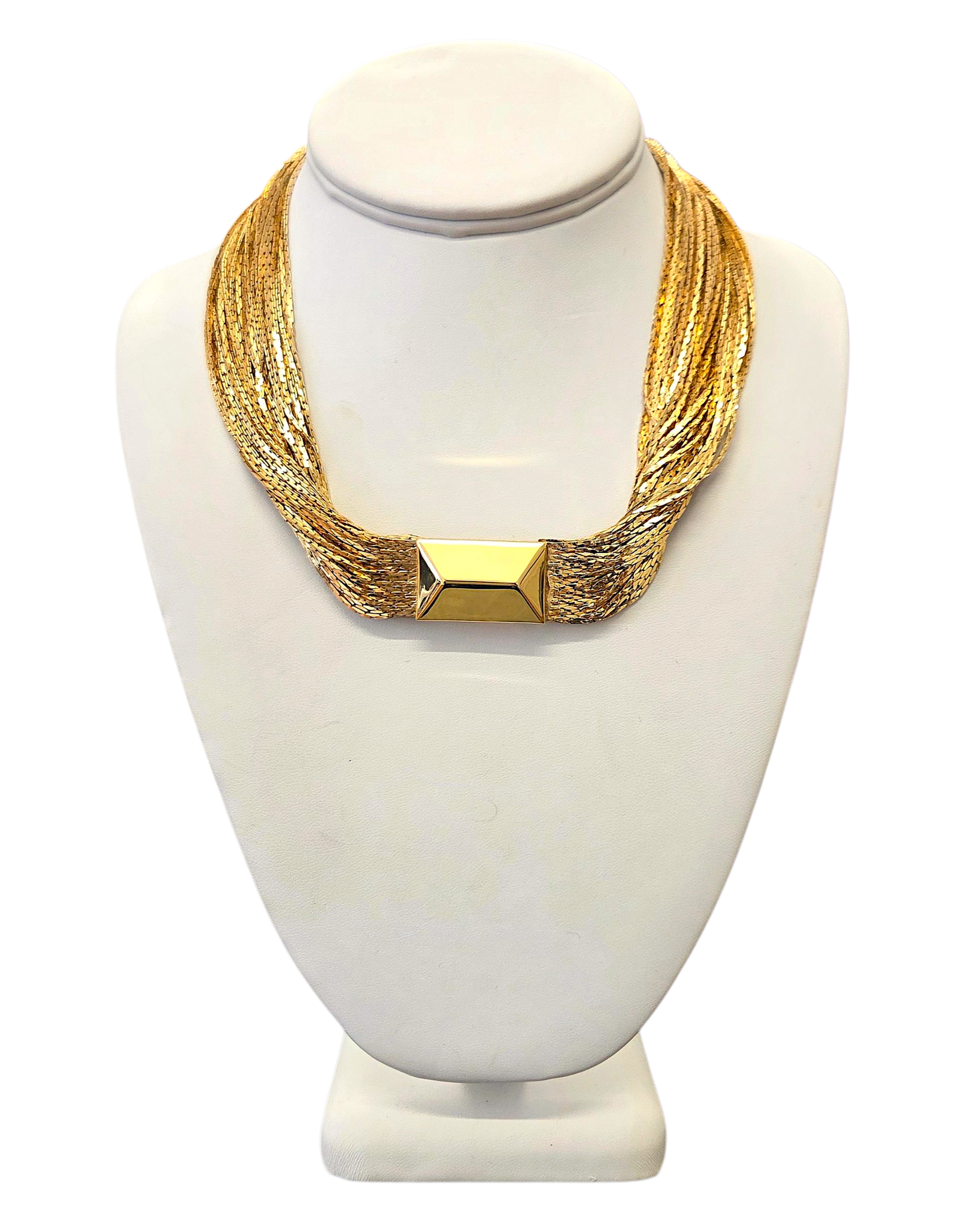 46 Row Gold Chain Necklace