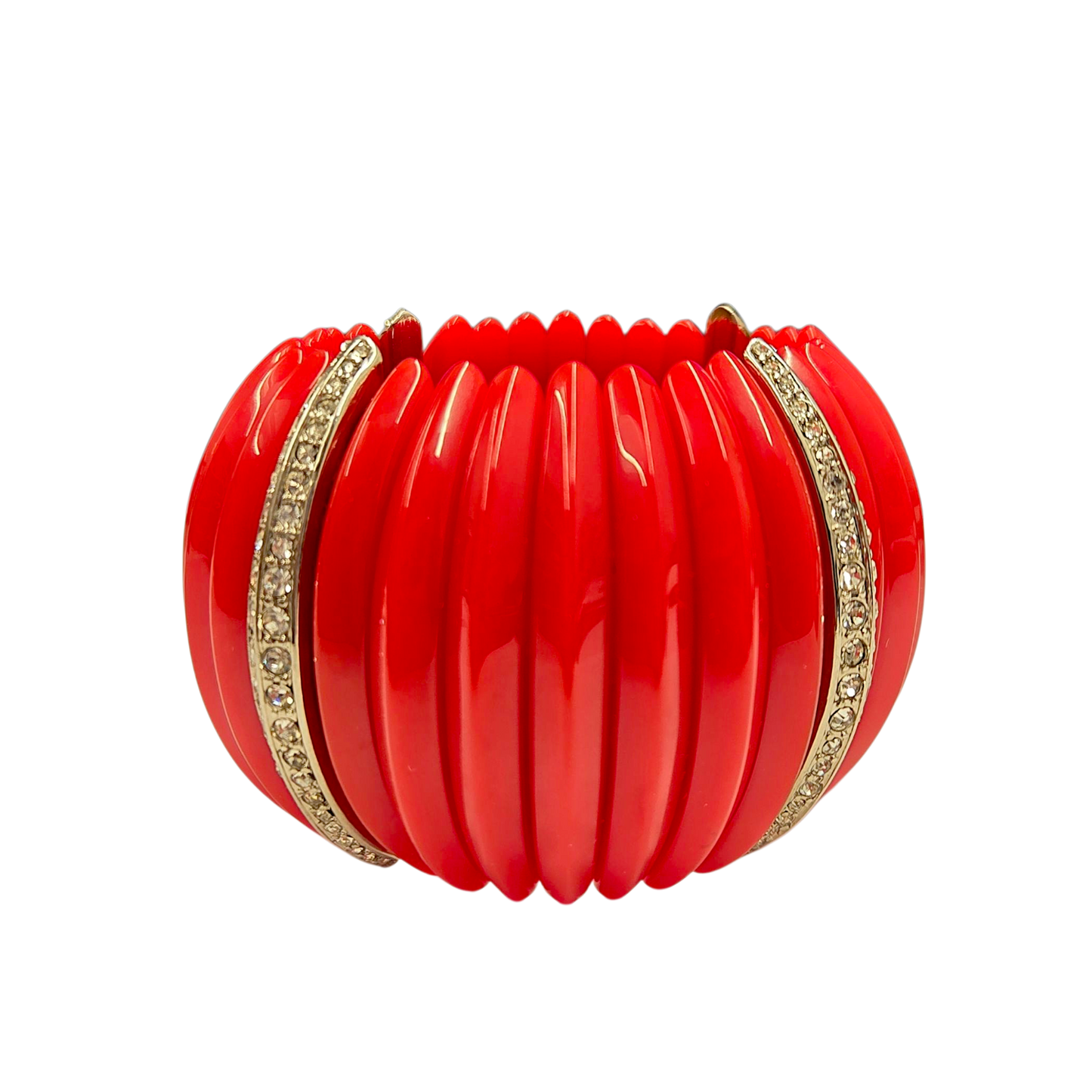 Red with rhinestone Stretch Bracelet