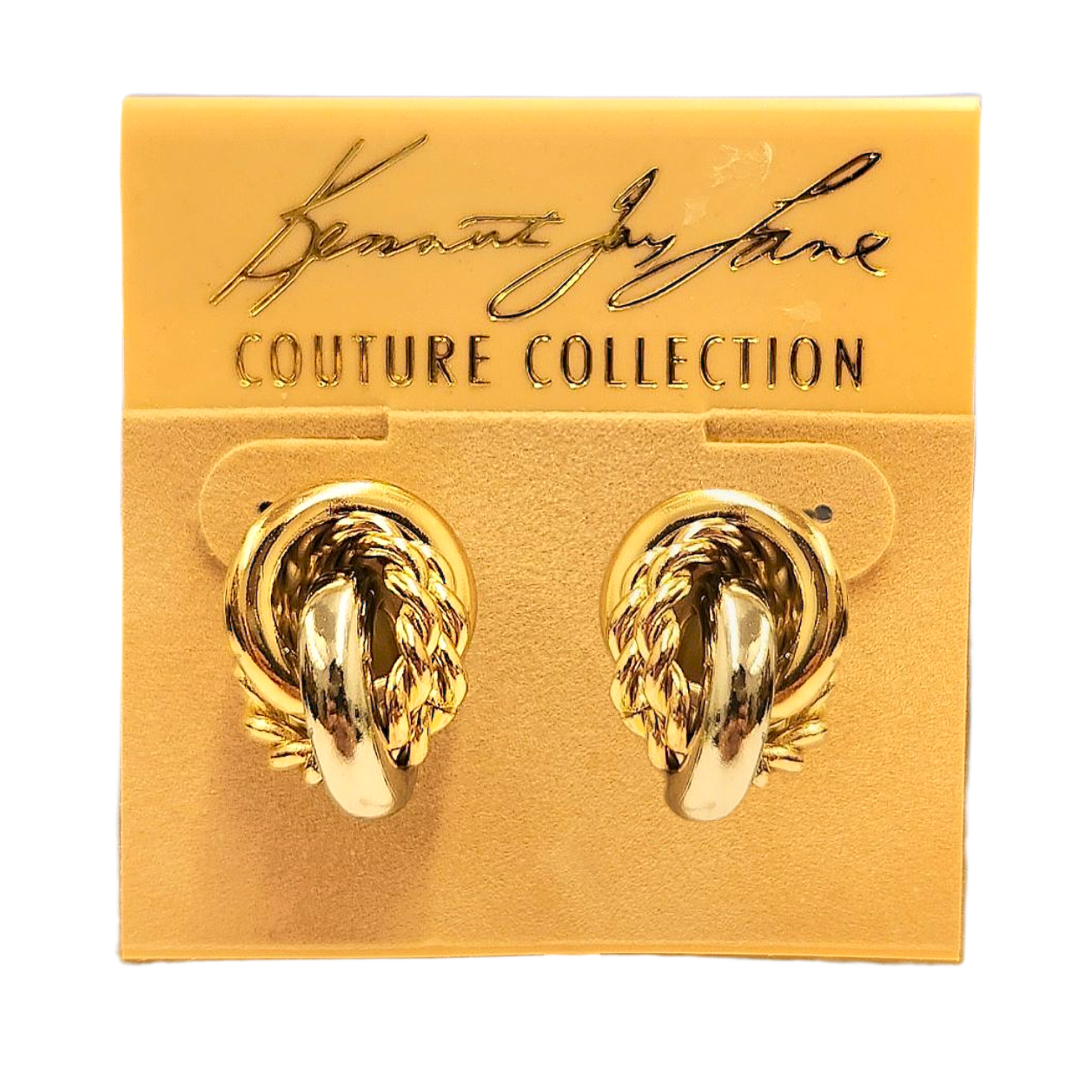 Two-Tone Knot Earring