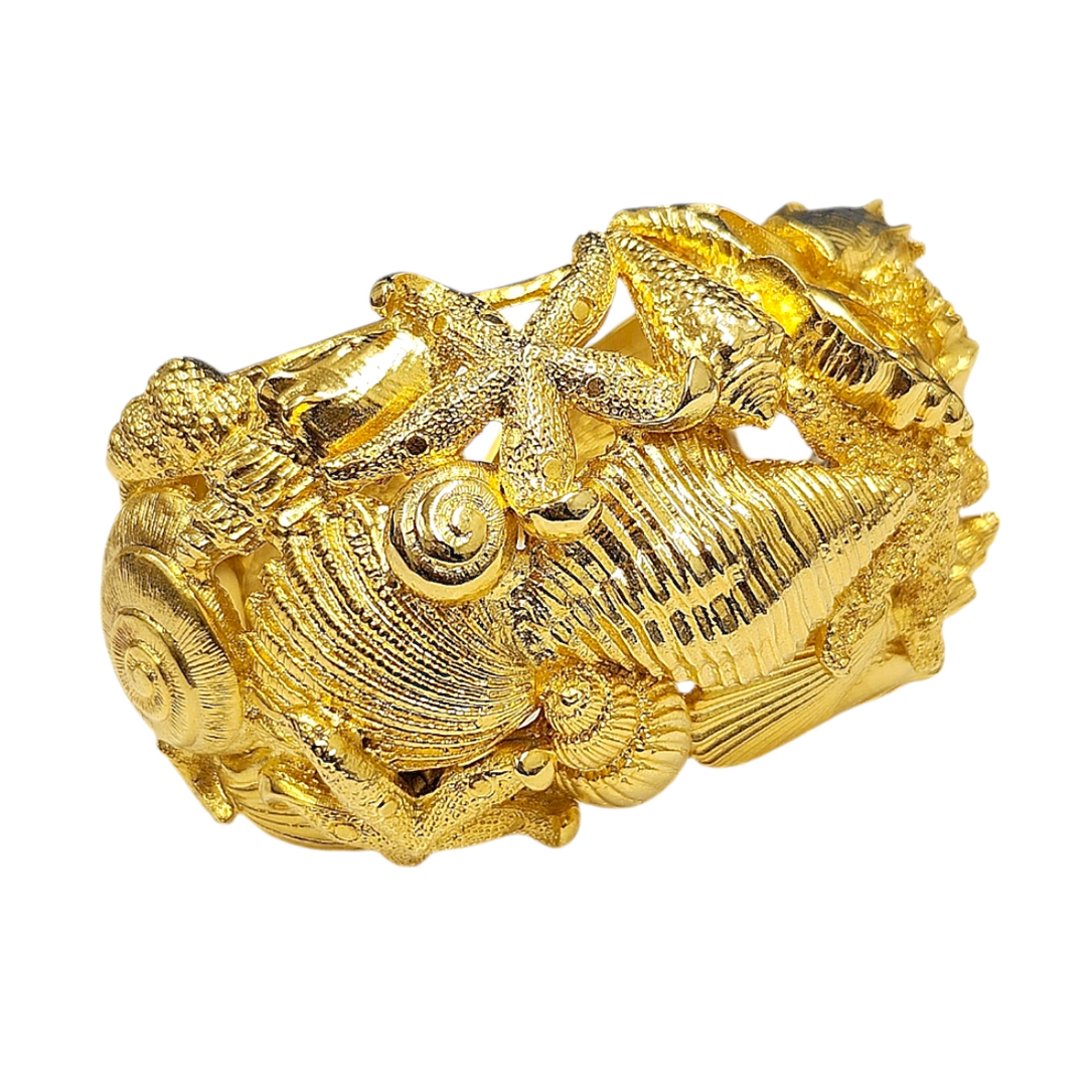 Multi Shell Cuff Bracelet
