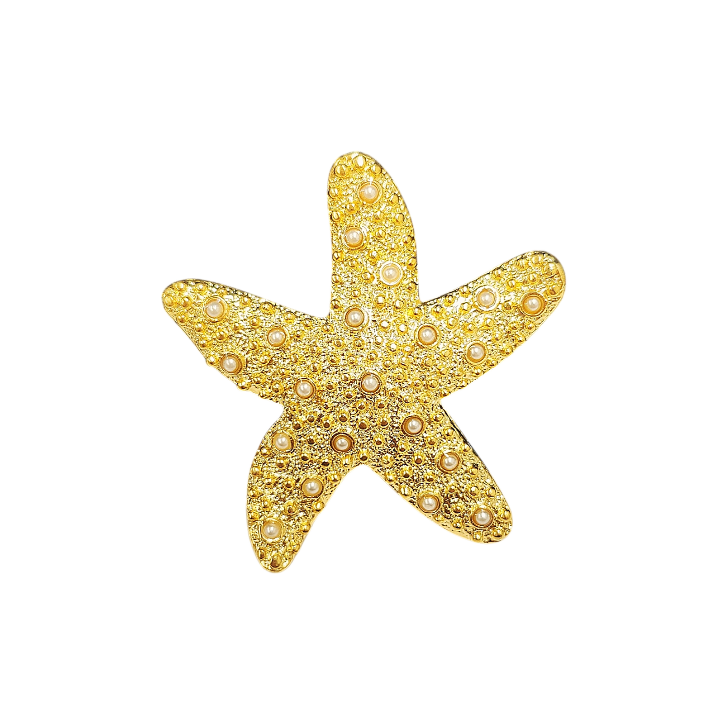 Pearls Starfish Pin
