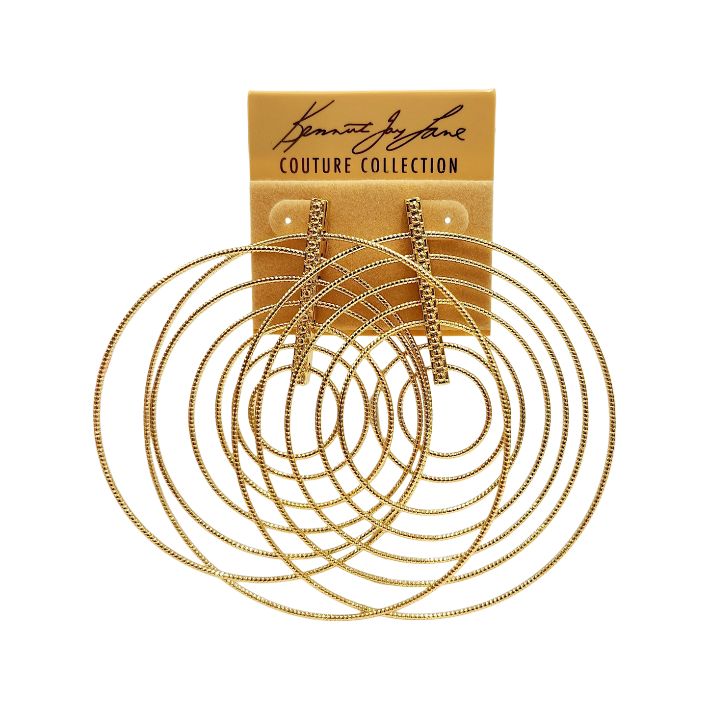 Gold Multi-Circle Earring