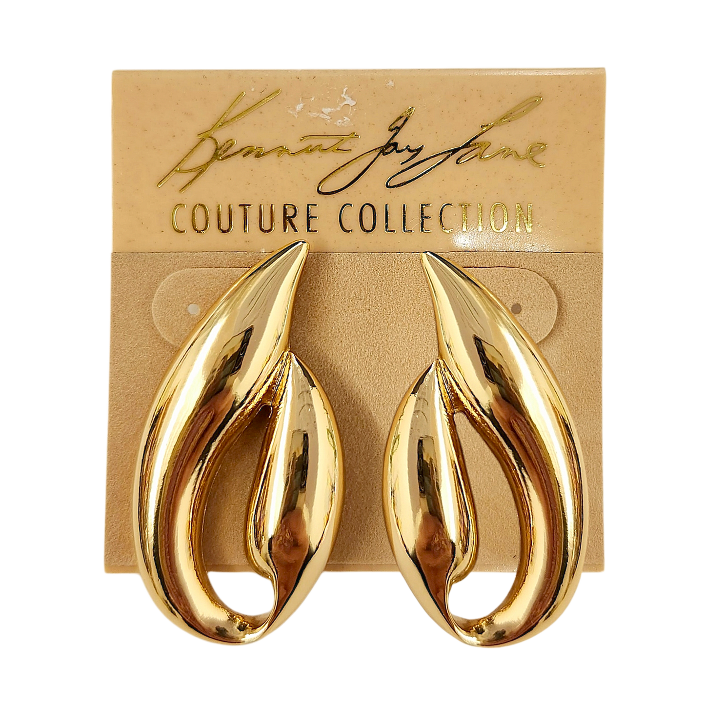 Gold Abstract Earring