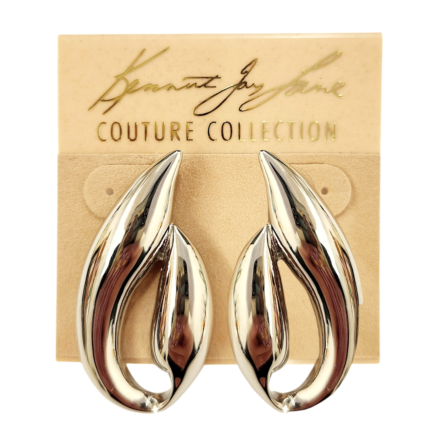 Silver Abstract Earring