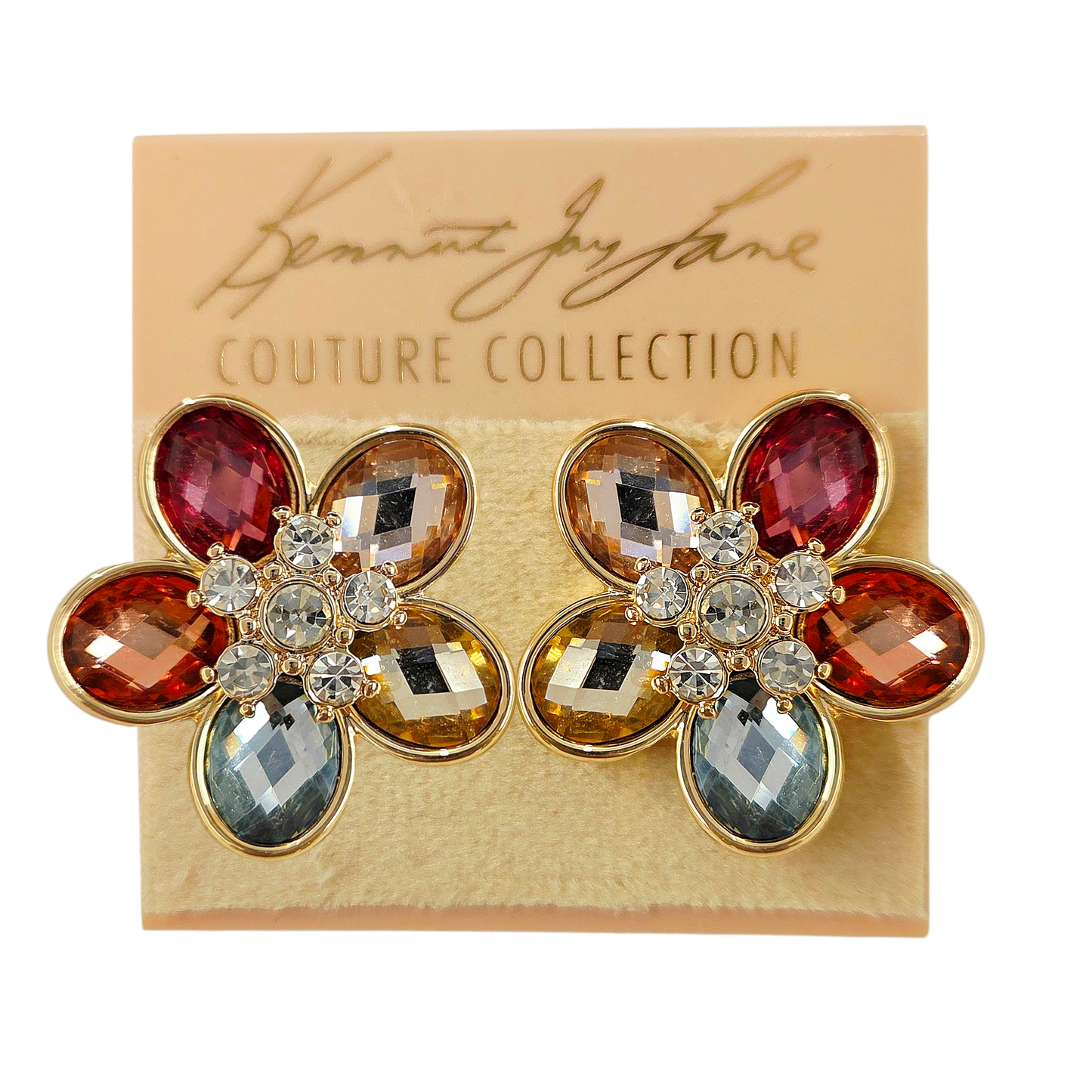 Multi Pastel Flower Earring