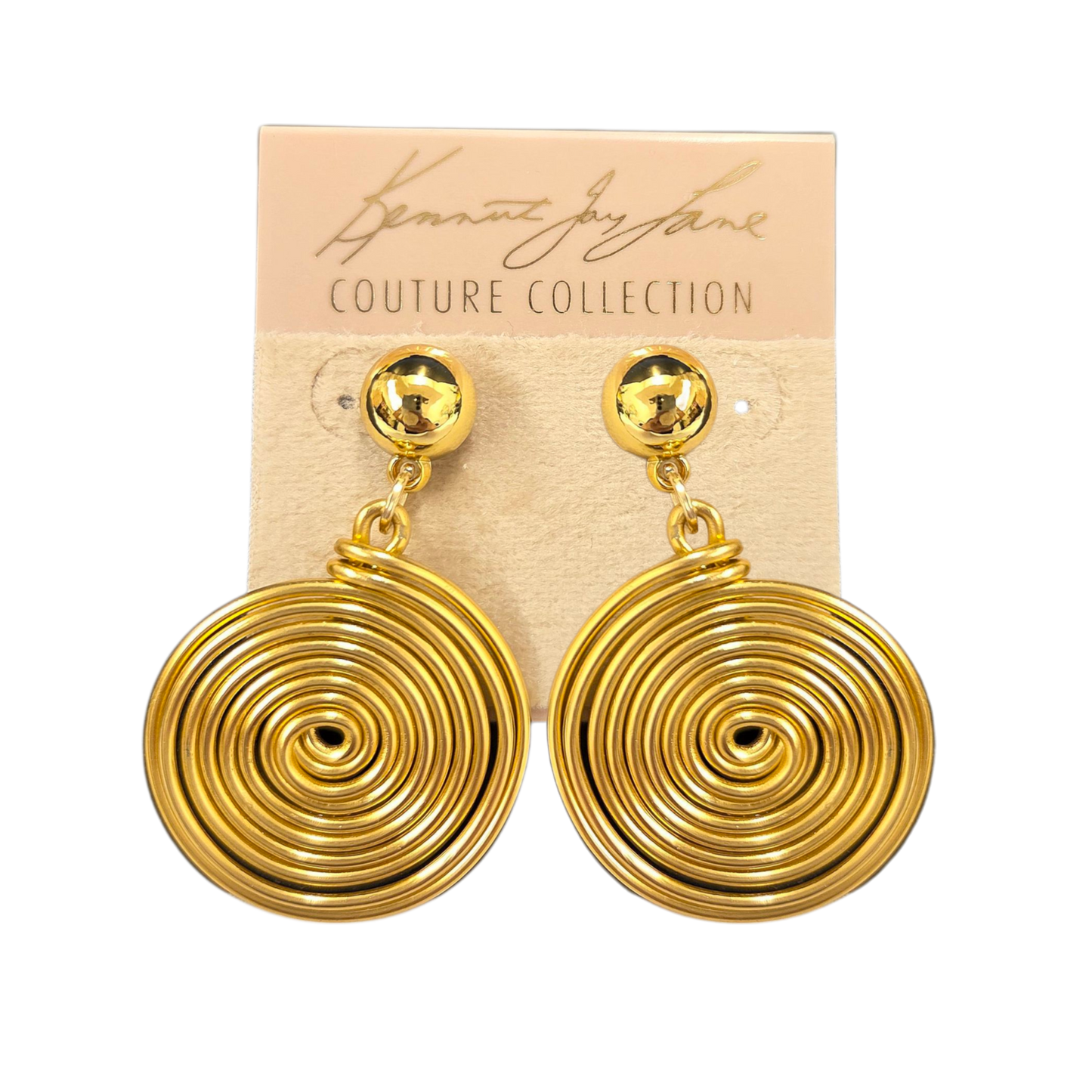 Gold Swirl Earring
