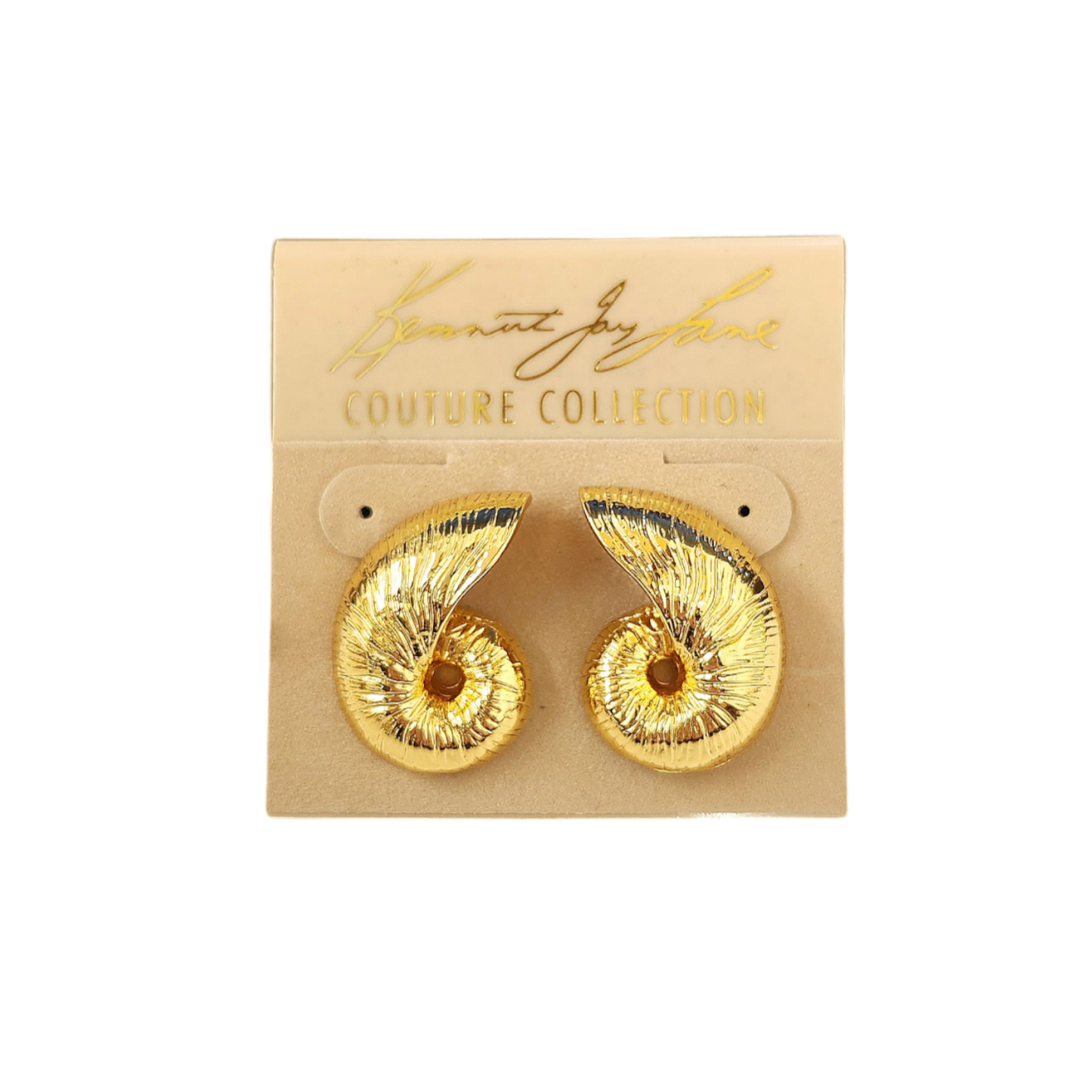 Gold Seashell Pierced Earring