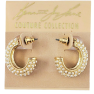 Gold/Pearl Pierced Earring