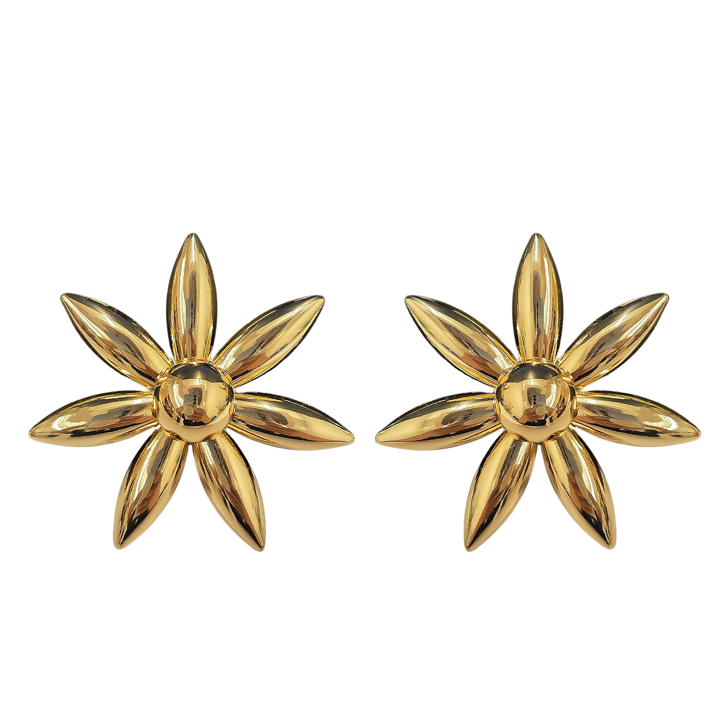 Gold Flower Earring