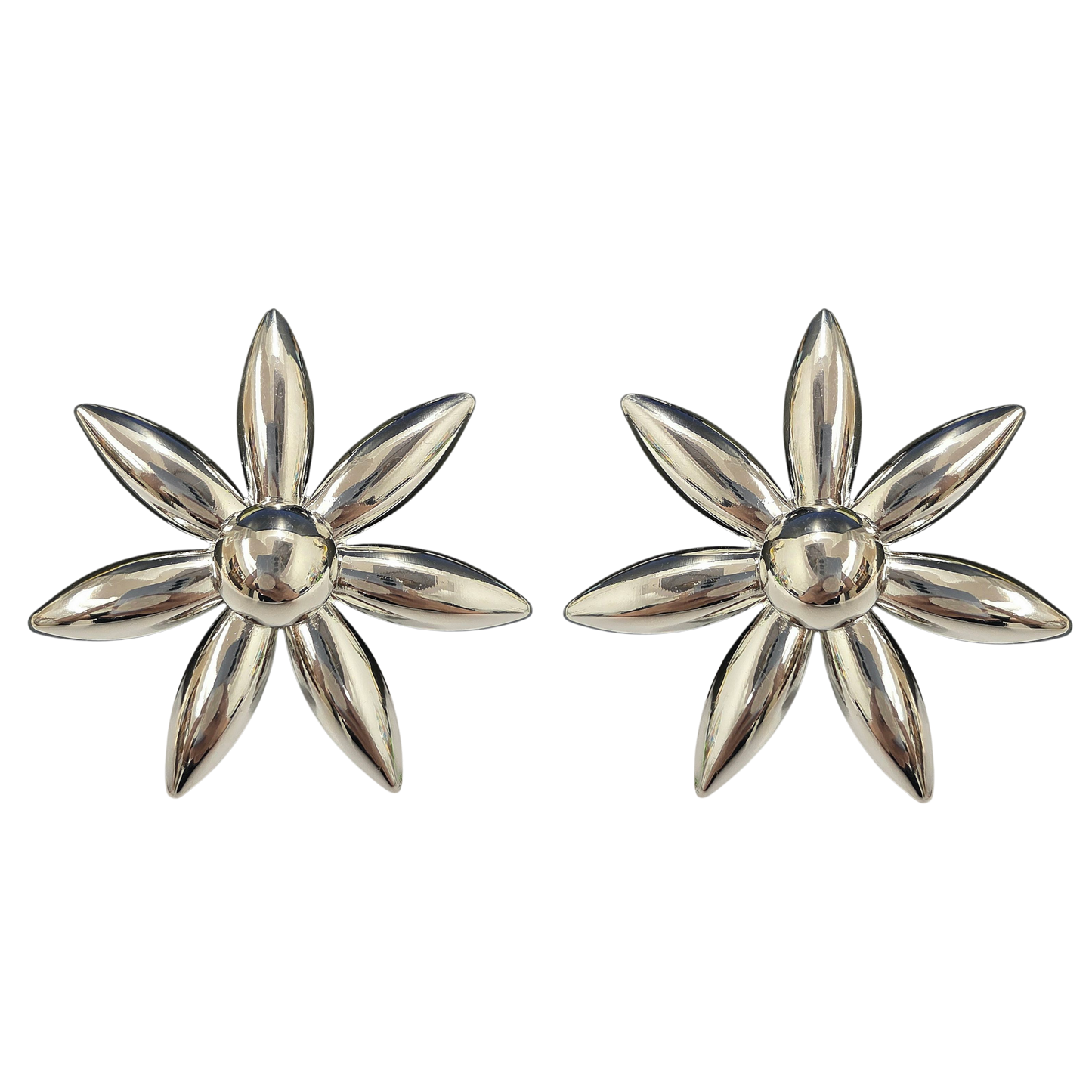 Silver Flower Earring