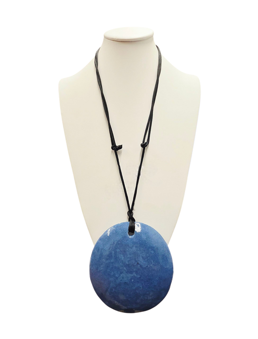 Light Blue Smooth Ceramic Necklace