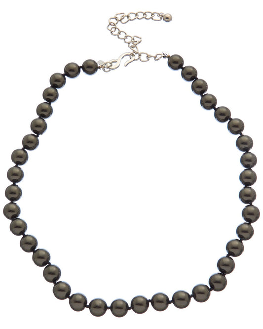 Dark Grey Pearl Necklace