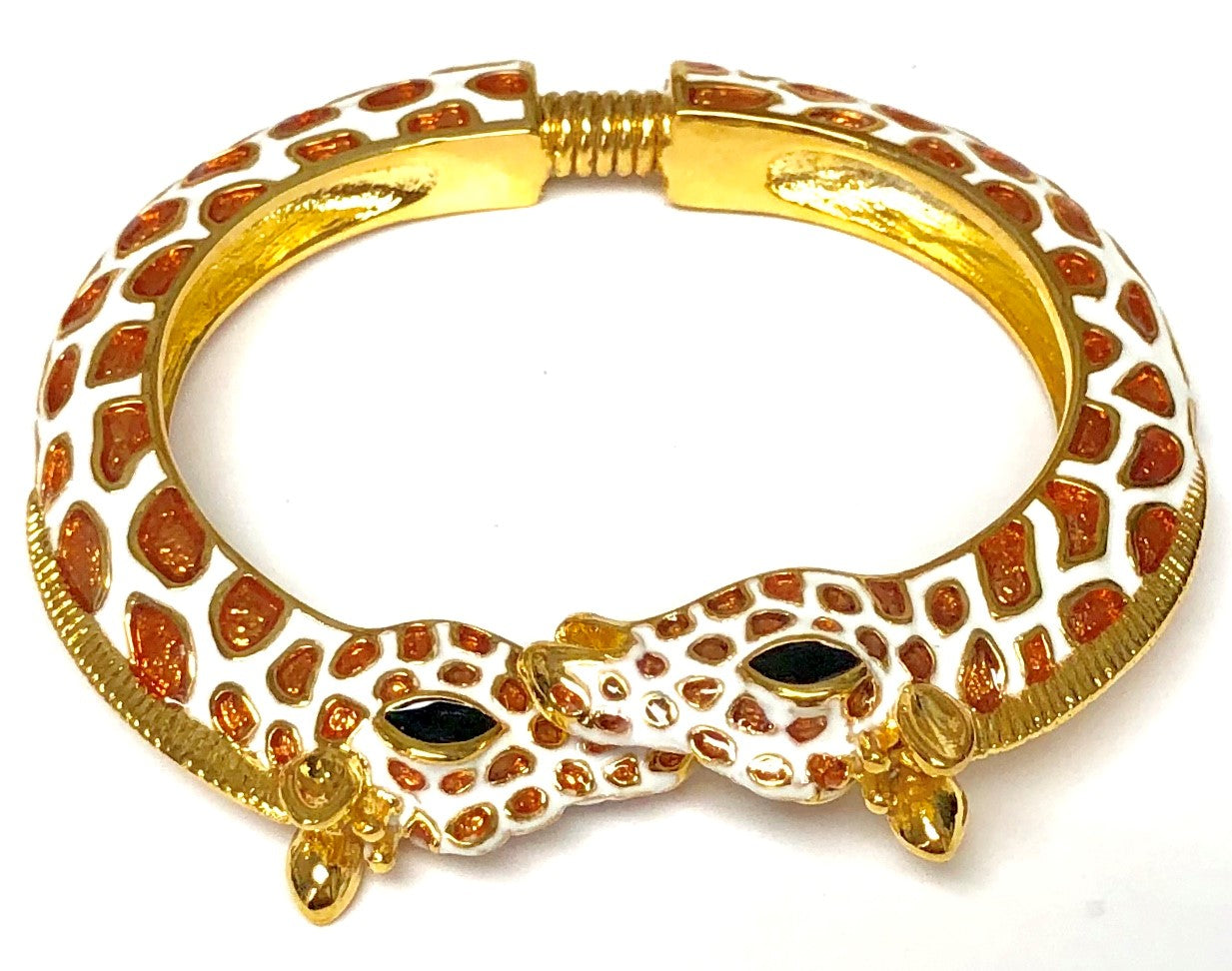 Gold Giraffe Double Head Bracelet