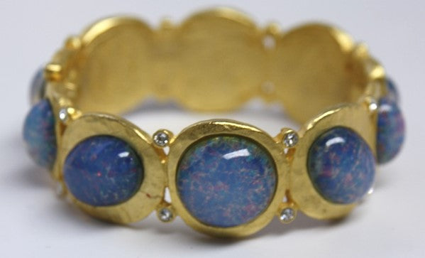 Blue Opal Cabochons Bracelet