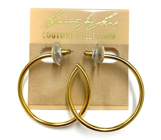 Small 27MM Gold Pierced Hoop Earring