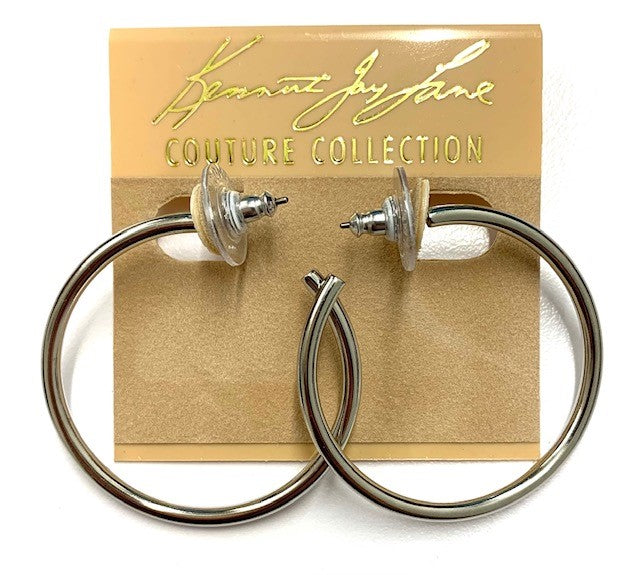 Small 27MM Silver Pierced Hoop Earring