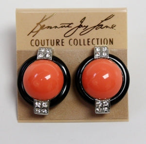 Coral Deco Clip Earring