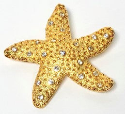 Crystals Starfish Pin