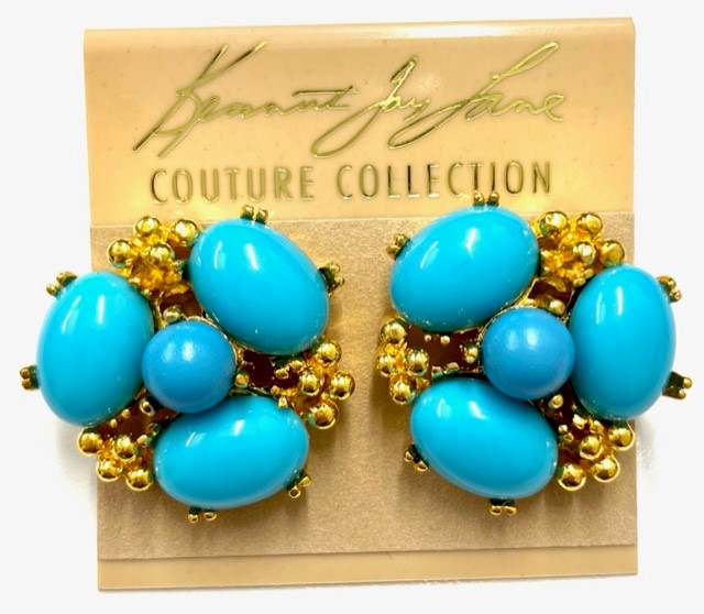 Turquoise Cluster Pierced Earring