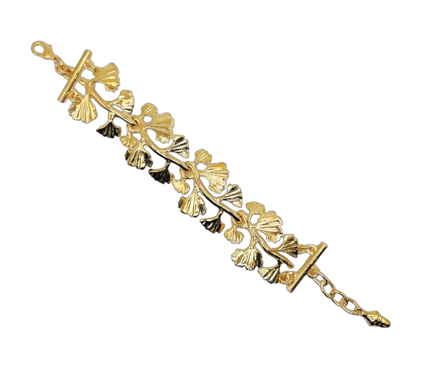 Gold Leaves on Vine Bracelet