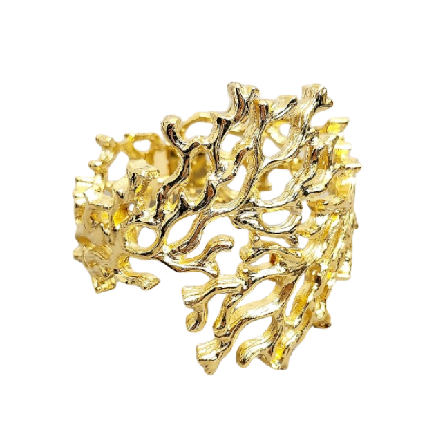 Gold Sea Branch Cuff
