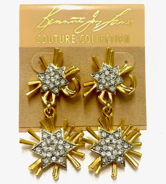 Starburst Drop Pierced Earring