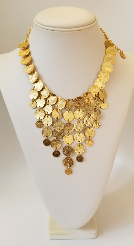 16-19" Coin Bib Necklace