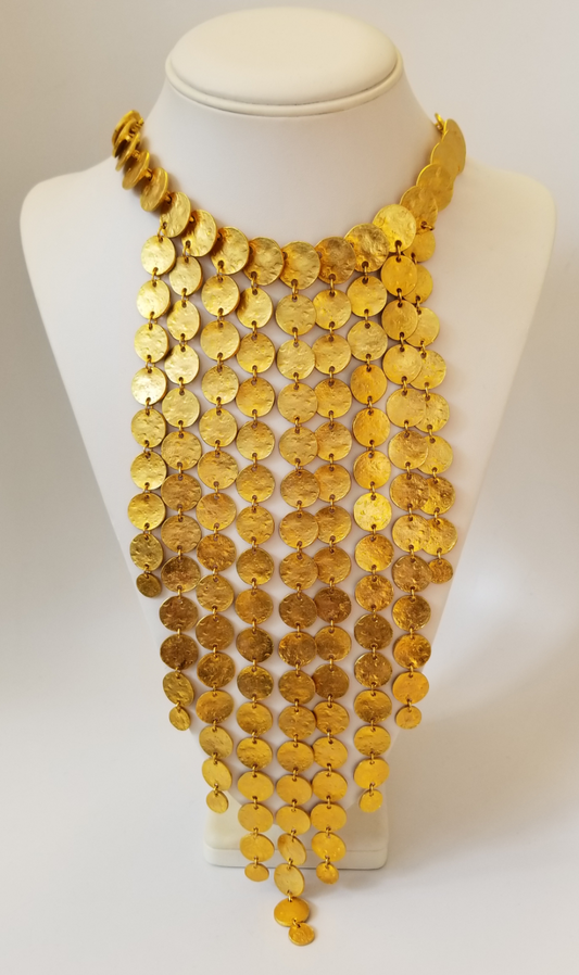 18" 9 row coin necklace