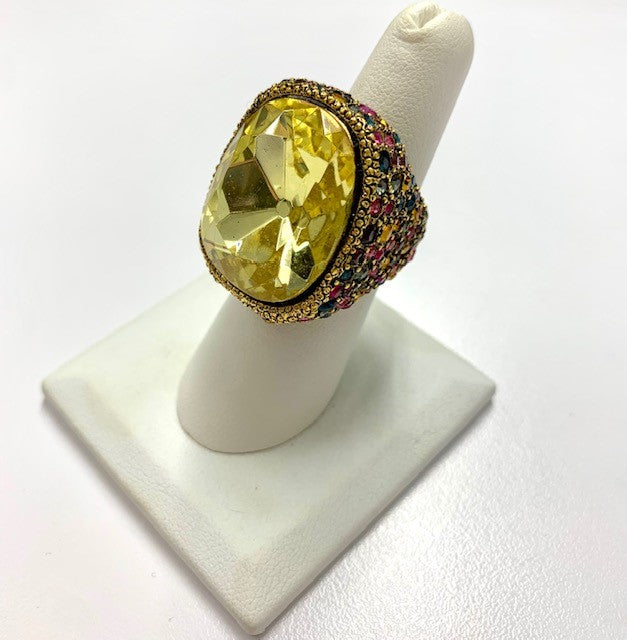 Fiesta with Jonquil Center Stone Ring