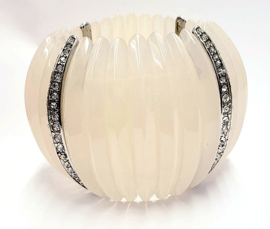 White Moon Crystal Bracelet