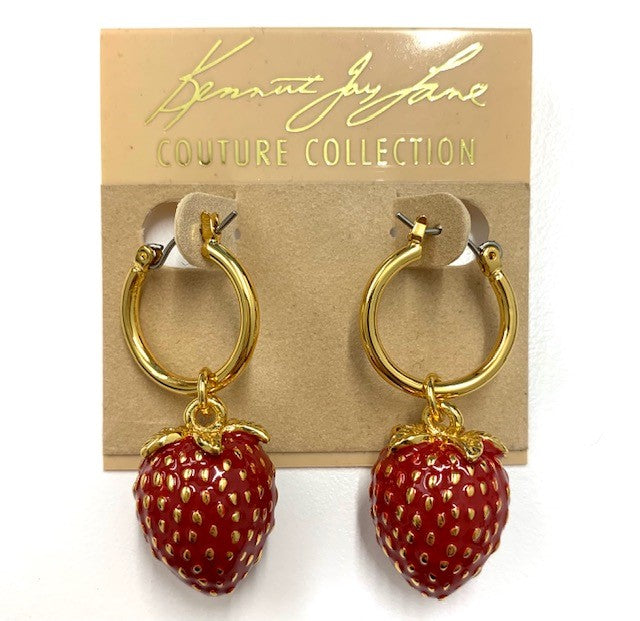 Strawberry Drop Pierced Earring