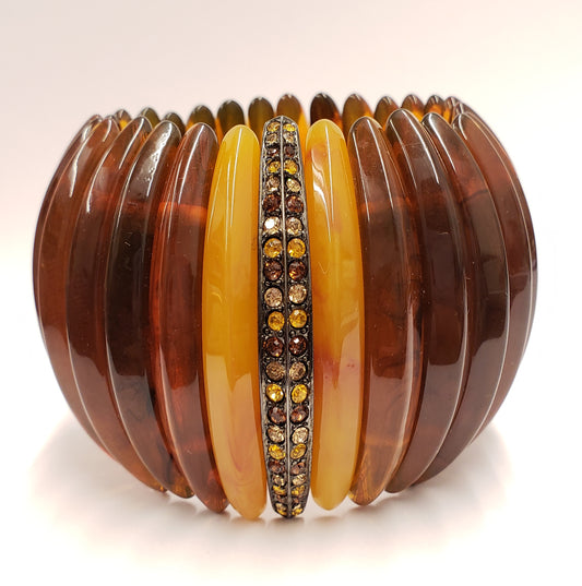 Tortoise Amber Multi-Topaz Bracelet