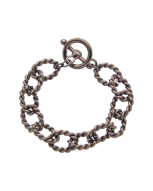 Gunmetal Open Link Chain Bracelet
