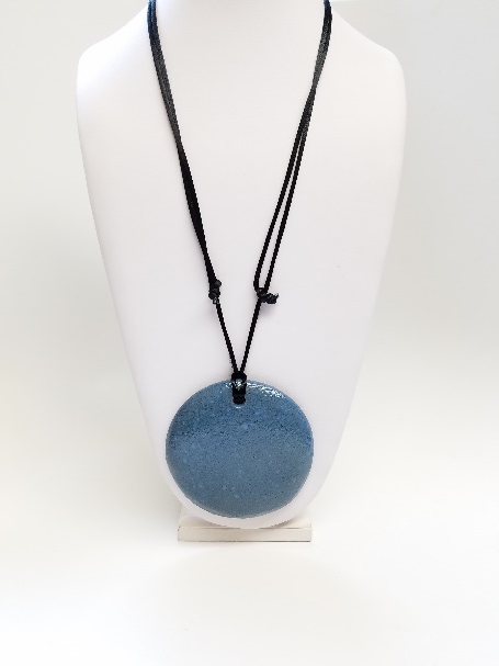 Blue Ceramic Necklace