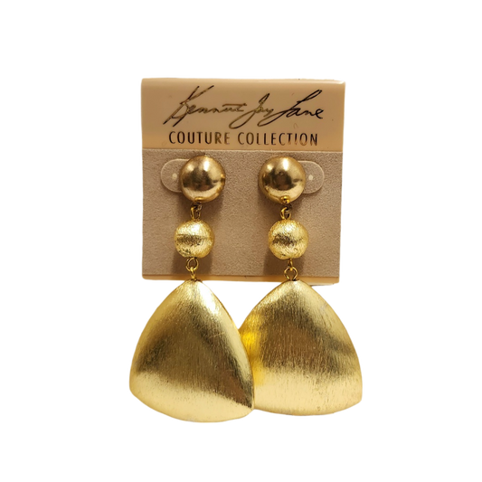 Gold Triangle Earring