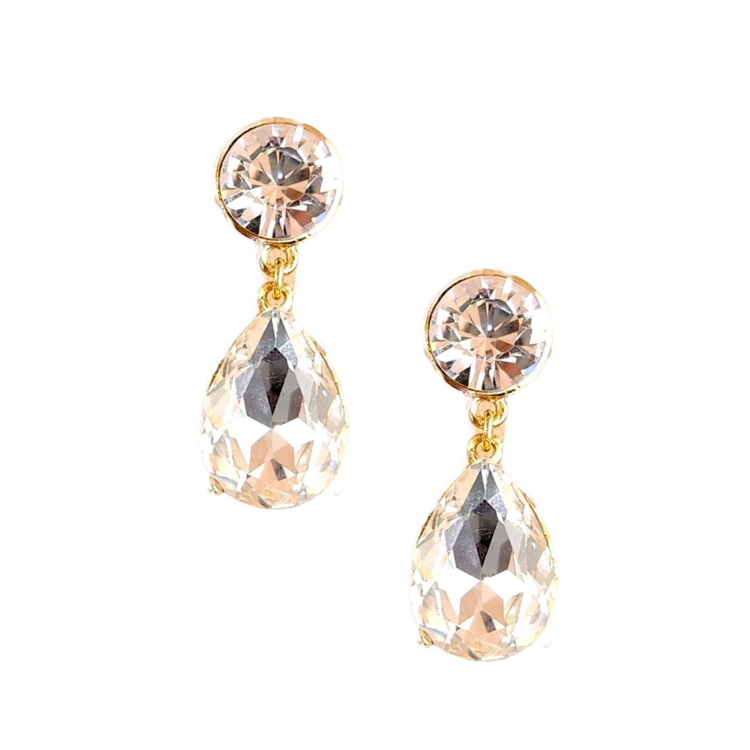 Crystal Teardrop Earring