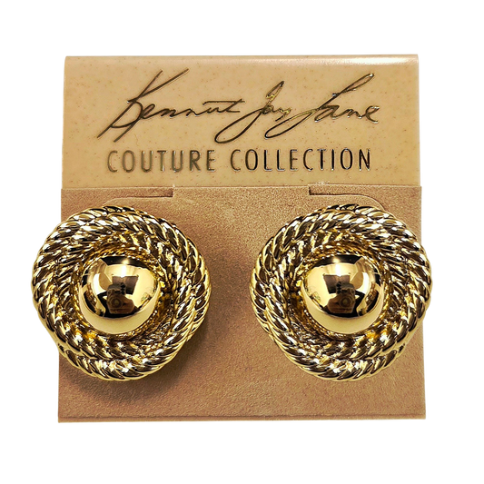 Gold Rope Love-Knot Earring