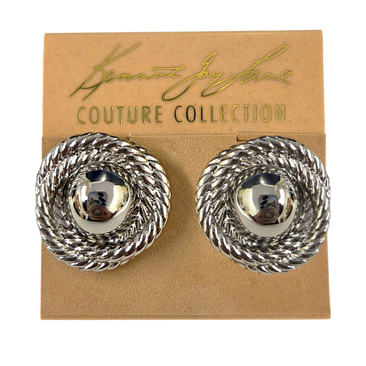 Silver Rope Love-Knot Earring